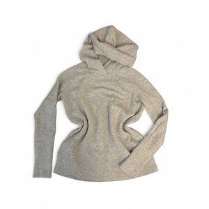 Ann Taylor LOFT Gray Knit Hoodie